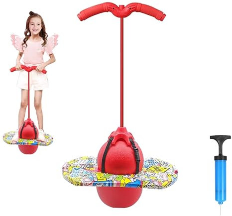 Pogo Stick für Kinder,Pogo Ball,Hüpfball mit Griff,Outdoor Bouncing Ball,Hüpfstange Erwachsene,100 kg Tragfähigkeit,Pogostick Balance Ball Stelzen Kinder Bouncy Ball,Kinderspielzeug Jump Pogo Ball