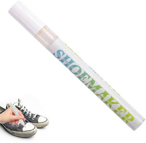 Weißer Schuh-Korrekturstift – Restrukturierender Sneaker und Stiefel, weißer Marker für Schuhe aus Leder und Stoff | Whitening Marker für Schuhe mit schmutzabweisender Formel, entfernt gelbe Kanten