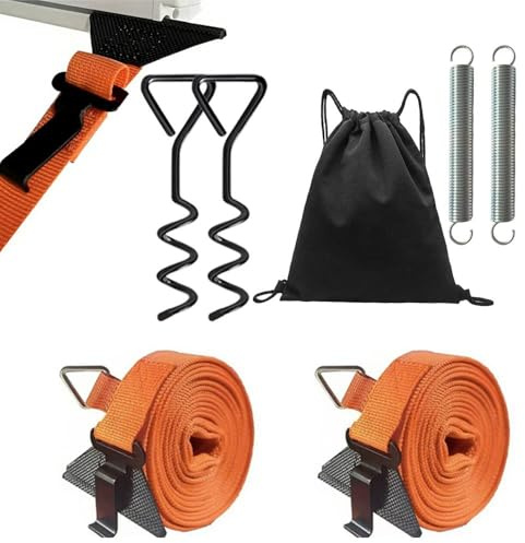 Shengou Banda para Toldo,Juego de toldos para Thule Omnistor para Equipamiento de Autocaravana Thule,toldo para Caravana,Kit de Correa con Correa para tormenta,Accesorios para autocarava