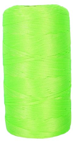 VALICLUD Cuerda Trenzada Verde para Albañilería y Marcado de Propiedades, Línea Torcida Resistente Intemperie, Cuerda de Mampostería Reutilizable para Jardinería y Señalización Exterior, 1