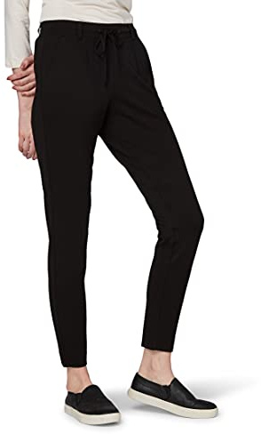 TOM TAILOR dam Jersey Loose fit-byxor 1008375, 14482 - Deep Black, 40W / 32L