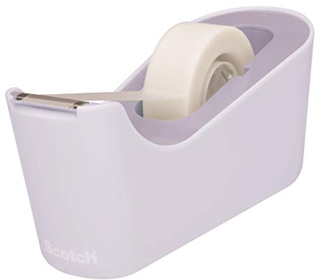 Scotch Dispensador de cinta lavanda + Scotch Magic Cinta, 1 rollo de 19 mm x 33 m