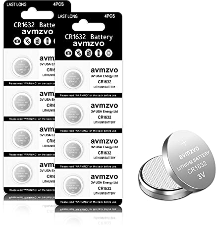 CR1632 Knopfzelle 3V Lithium Knopfzellen CR 1632 Batterien 8 Stück【5 Jahre Garantie】 (1632-8p)