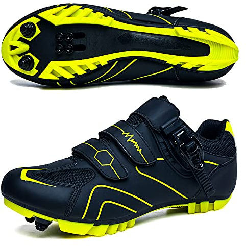GZQIAWY Cyclisme VTT Chaussures Hommes Sport Route Taquet Route Dirt Bike Vitesse Plat Sneaker Racing Femmes VéLo Montagne SPD VéLo