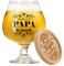 PRSTENLY Cadeau Papa, Verres à Bière + Montagnes Russes en Bambou Cadeau Anniversaire Papa, Cadeaux pour Papa Naissance Fete Des Peres Naissance Noel Original De Fille Fils
