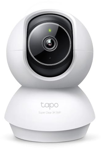 Tapo TP-Link C230, 3K 5MP, KI-Unterstützung, Bewegungs-Tracking, 360°, 12 m Nachtsicht, Zwei-Wege-Sprachkommunikation, Cloud-/Lokaler Speicher, Baby-Weinerkennung, WLAN-Sicherheitskamera für den
