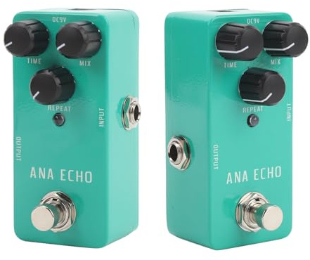 Keenso Délai Analogique Authentique avec un écho à Ruban Chaud, de Véritables Effets de Guitare de Pontage, DC9v alimenté pour les Guitaristes électriques Performances en Direct, Pédale de Retard