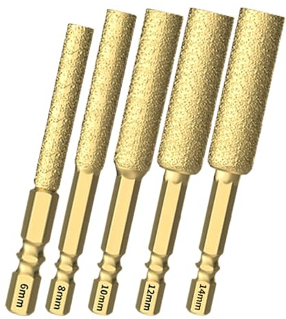 Forets - Outils pour percer et poncer - Kit de perçage pour matériaux durs - Pour rénovateurs, plombiers, techniciens et bricoleurs pour béton et pierres