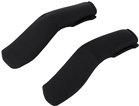 NOENNULL 1 par Svart Neopren Barnvagnshandtagsskydd Poussette Handtagsskydd