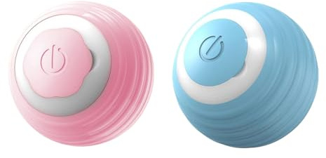 mophrati Pelota Bonita Resistente a Las mordeduras para Gatos, Pelota rodante Inteligente para Juego Interactivo, Juguete para Mascotas silencioso y silencioso, Juguete para Gatos