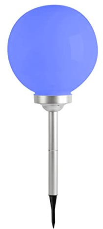 Lumi Jardin - Esfera luminosa solar con luz LED multicolor Moony de 30 cm de diámetro, color blanco, 30 x 30 x 72 cm, blanco 1W 1.5V
