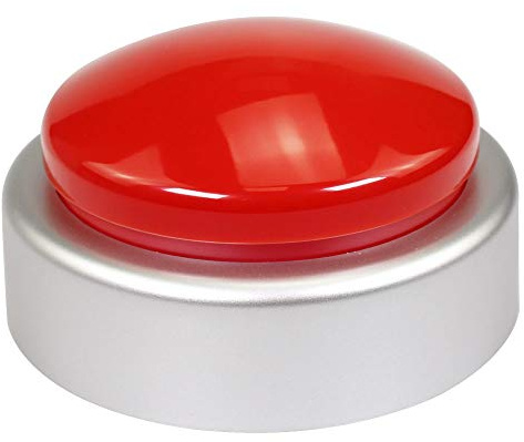 NESIGHTION Orologio parlante, sveglia parlante extra large per ciechi, orologio cieco, annuncia ora, data e settimana del giorno, perfetto per visivamente maleducati e anziani (rosso e argento)