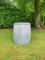 Extra Large Round Ribbed Metal Galvanised Steel Planter - Galvanized Dolly Tub Planter - Extra Large Garden Planters Outdoor Plant Pots for Plants Outside - Plated Zinc Tubs - Plant Pots Outdoor