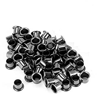 Xusywdm 50 Pieces Eyelets for DIY Kydex Sheath 7 mm Rivet Hand Tool Parts Eyelet Hole Punch Tool Kit