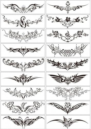 Tatuaggi Temporanei Femminile Simulazione Impermeabile Copertura Del Tatuaggio Cicatrice Taglio Cesareo Adesivo Totem Petto Vita