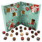 Hallingers Classical Christmas - Adventskalender Pralinen Geschenk handmade ohne Alkohol aus Edelkakao Schokolade (Box) - Geschenk im Sommer & als perfektes Grillgeschenk | Glückwunsch Chanukka Freund