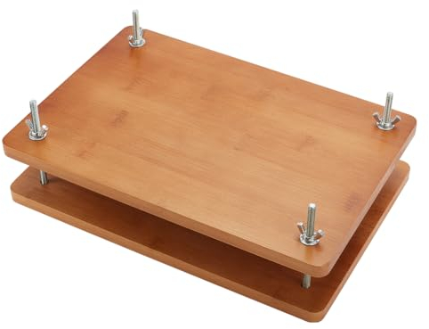 AHANDMAKER Buchpresse, Große Blumenpresse, 11.6 x 7.87,(5) cm, Hölzernes Blumenpressset Zum Pressen von Blumen, Basteln, Buchbinden, DIY-Pflanzenkonservierungsset, Geschenk