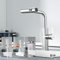 DETBOM Rubinetto Lavello, Miscelatore con Doccetta Estraibile per Cucina, 4 Modelli di Spruzzo, Inox Ad Alta Pressione, Flessibile Rubinetto Cucina, Girevole a 360° Monocomando, Acciaio Inossidabile