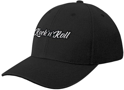 Música Rock and Roll Vintage - Rock and Roll - Calcomanía Genial para Casco de Motocicleta o Parachoques de automóvil Gorra de béisbol Moda Playa Damas Hombres