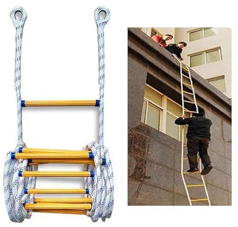 WJLYDM Fire Escape Rope Ladder Lightweight And Portable Rope Ladder For Escape Outdoor Activity Strong Structure Fire Escape Ladder For Windows And Balconies