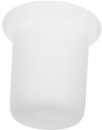 LOEFLIFA Portacepillos Inodoro con Vaso De Vidrio Esmerilado Antideslizante para Baño Soporte Multifunción con Estante Organizador para Hogar y Espacios Públicos