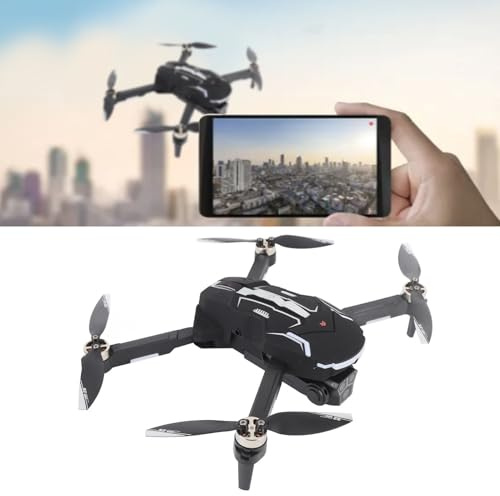 GPS -drönare med 8K HD -dubbla Kameror, FPV RC Quadcopter med Intelligent Hinderundvikande, Elektronisk Anti -skakning, WiFi 5G -transmission, Borstlös Motor (Dubbelbatteri)