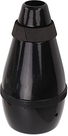 Brrnoo Trumpet Mute, Pocket Trumpet Mute With Significantly Improved Sound ABS Practice Accessories for Jazz, Classical or Band Playing (Black)