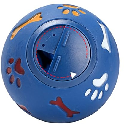 Hemobllo Balle Distributeur de Nourriture pour Chien Jouet Éducatif Parfumé Bleu Grosse Taille en Matériau Non Toxique pour Entraînement et Stimulation Mentale