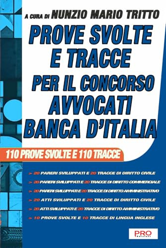 Prove svolte e tracce per il concorso Avvocati Banca d'Italia