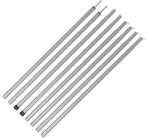Healeved 8pcs Adjustable Tent Support Pole 2m High Iron Rod for Camping and Outdoor Use Lightweight and Portable Tent Accessory Replacement Rod for Canopy