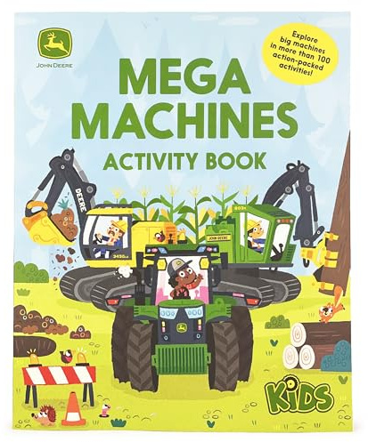 John Deere Kids: Mega Machines Tractor and Truck Puzzles, Mazes & Coloring Activity Book for Boys 4-8, More than 100 Activities (John Deere Kids: More Than 100 Puzzles and Other Fun Activities)