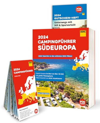 ADAC Campingführer Südeuropa 2024: Mit ADAC Campcard, Planungskarten und Rabatt-Coupons