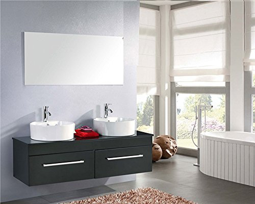 GRAFICA MA.RO S.R.L. Mobile Bagno ARREDO Bagno Completo Doppio LAVABO Modello CARDELLINO 150 CM RUBINETTI Inclusi