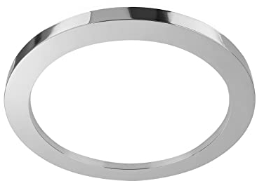 BRILONER Leuchten-LED Bad Deckenleuchte mit Backlight, IP44 LED Badezimmerlampe, sehr helle 3600 Lumen, neutralweißes Licht, Chrom, 410x60 mm (DxH), 3673-018