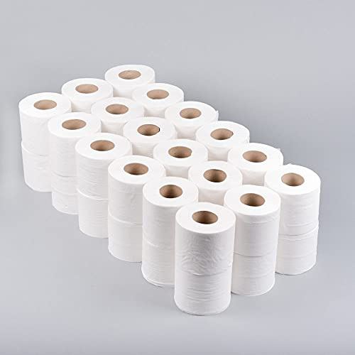 (Pack of 36) Toilet Roll 2 Ply White Toilet Paper, Non-Blocking, Eco Friendly, Septic Safe Soft & Strong Toilet Roll Unscented Sustainably Sourced Bathroom Tissue/washrooms Hotels 22.5m (125 Sheets)