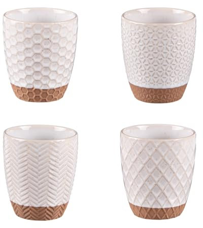 Table Passion - Coffret de 4 gobelets Jaspe 20 cl beige