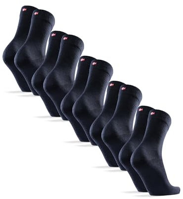 DANISH ENDURANCE Premium Merino Socken, (3|5 Paar), Warme Socken, Wollsocken, Unisex, Socken Herren & Damen, Dunkles Marineblau, 43-47