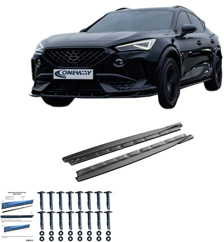 Seitenschweller kompatibel mit CUPRA Formentor ab 2020 2 Tlg Schwarz Glänzend