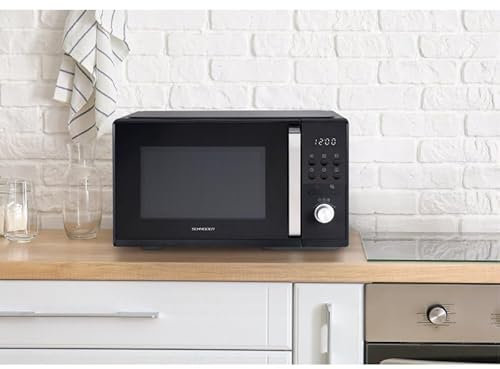 Schneider SCMW20GDB Four à Micro-ondes Combiné, 20 L, Gril 1000W, Micro-ondes 700W, Plateau 25,5 cm