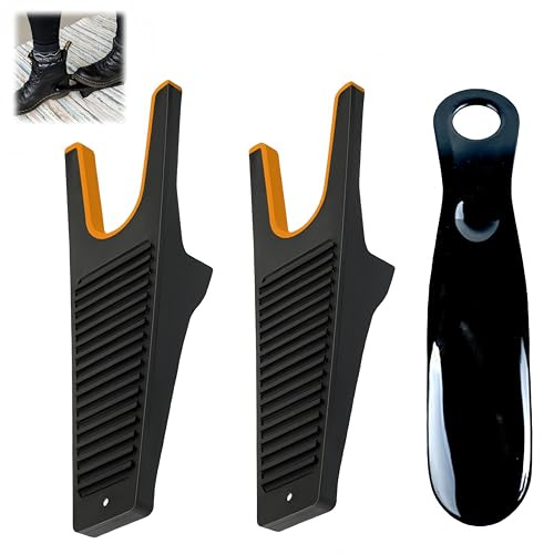 HJYDGJ 3 Stücke Shoe Horn Stiefelknecht Kunststoff Schuhanzieher Kunststoff Stiefelknecht Für Reitstiefel Mit Schmutzkratzer Schuhlöffel Plastik Stiefelknecht für Lederstiefel-Langlebig Wetterfest