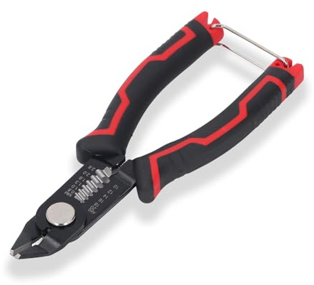 6.3 Wire Cutters, Side Cutter 3 in-1 Cable Cutters for 10-20 AWG Stranded, Hidden Spring, Non-Slip Handle, Safety Lock, for Electronics, Electrical Repair, Appliance, DIY, Circuit Boards