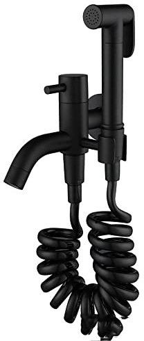 Robinet de bidet, pulvérisateur de toilette monotrou, ensemble de robinet de bidet mural à 2 fonctions
