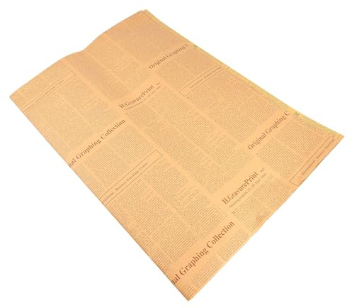 UTHCLO Papel de Embalaje Retro 50X70 CM 20 Hojas en 5 Colores Mixtos Envoltorio de Flores y Papel para Envolver Libros Vintage Adecuado para Regalos y Manualidades