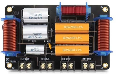 Hipzeepo Divisore di Altoparlanti Professionale Ad Alta Potenza 800W A Tre Vie Filtro Crossover Audio 900Hz/3600Hz per Teatrale Domestico A 3 unità