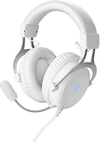 DELTACO - Auriculares para Gamer PC PS4 Switch Xbox One incluidos, Circum-Aural Drivers Ø57 mm Estéreo Reducción de Ruido, Jack 2 x 3,5 mm (Son, Micro) Rueda de volumen, LED naranja vía USB, 5 años de