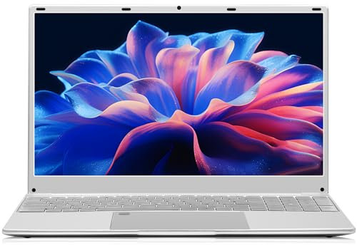 aichiw 15.6 Inch Laptop – 16GB RAM, 512GB SSD, Intel Celeron Quad-Core Processor, Windows 11, Backlit Keyboard, Fingerprint Reader, Dual Band WiFi – Notebook for Work, Study and Entertainment