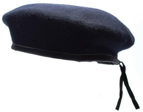 Gorra de lana auténtica de los Marines del Ejército Alemán, azul oscuro, comando militar, azul marino, azul, Talla única