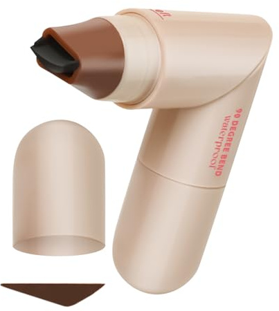 Timbre eye liner rotatif | Timbre eye liner ailé | Stylo imperméable à l'eau tampons yeux à ailes noires brunes | Outil pochoir d'eyeliner paresseux anti-taches maquillage yeux mise en forme rapide