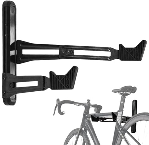 Portabiciclette - Supporto per garage, portabiciclette per interni | Struttura in lega di alluminio e, capacità di carico di 40 kg, organizer sicuro per montaggio a parete, per ripor