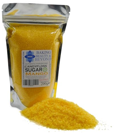 Baking Beauty and Beyond Premium Candy Floss Sugar 200g - Mango Flavour